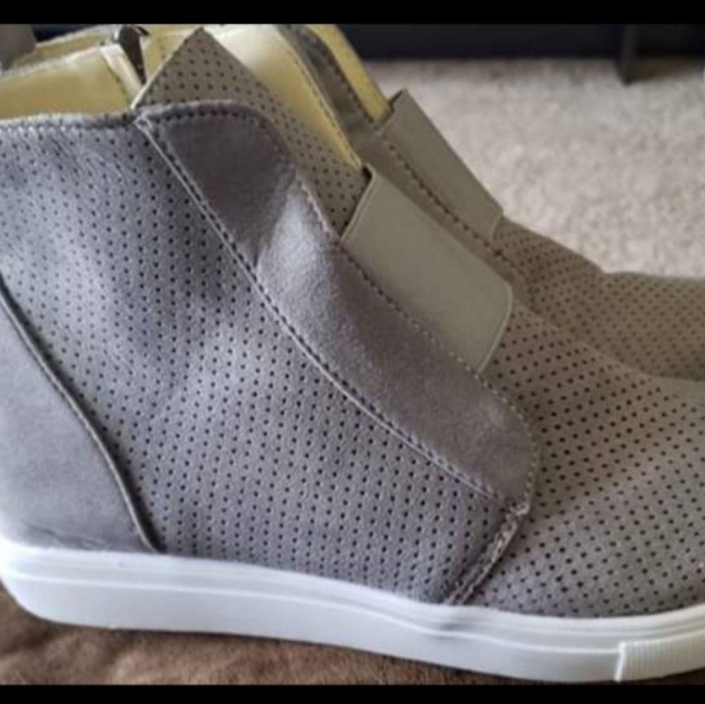 Grey wedge sneakers - Picture 2 of 3